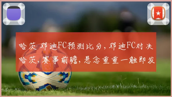 哈茨 邓迪FC预测比分,邓迪FC对决哈茨,赛事前瞻,悬念重重一触即发